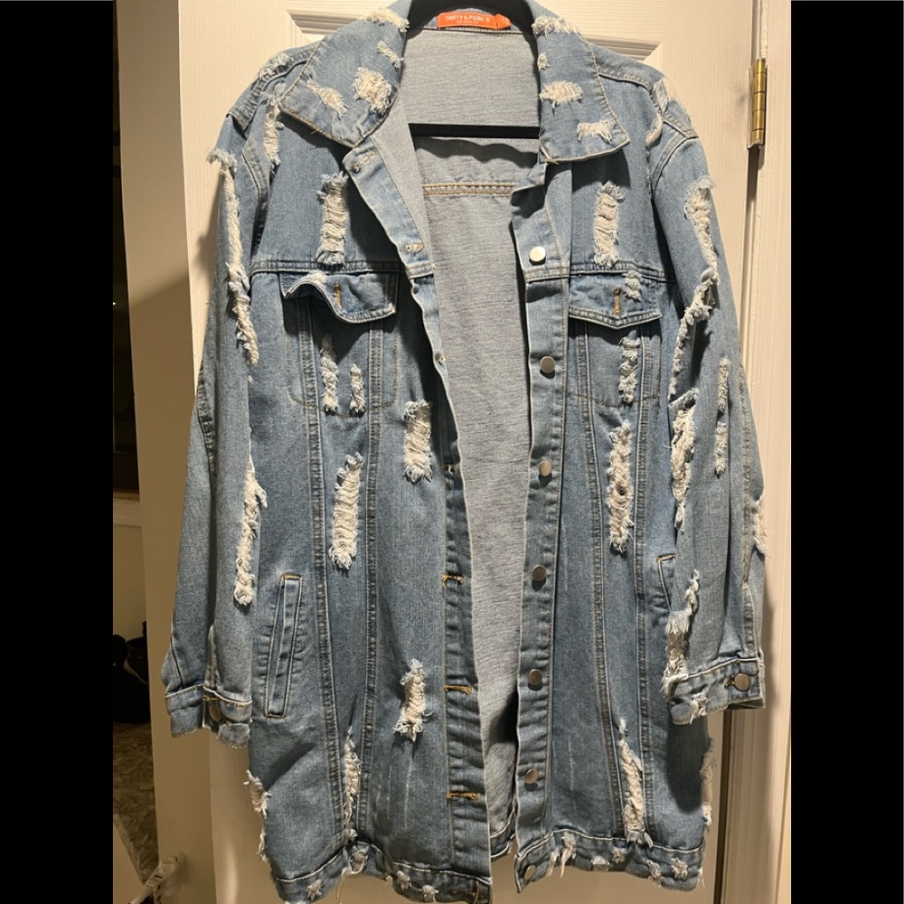 Distressed Denim Jacket